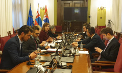 26 February 2019 The members of the Foreign Affairs Committee in meeting with the delegation of the Slovak Parliament’s European Affairs Committee